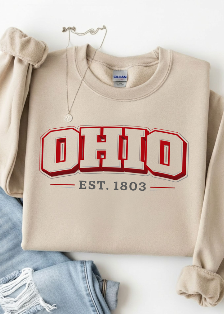 Varsity Ohio Est 1803 Graphic Tee or Sweatshirt