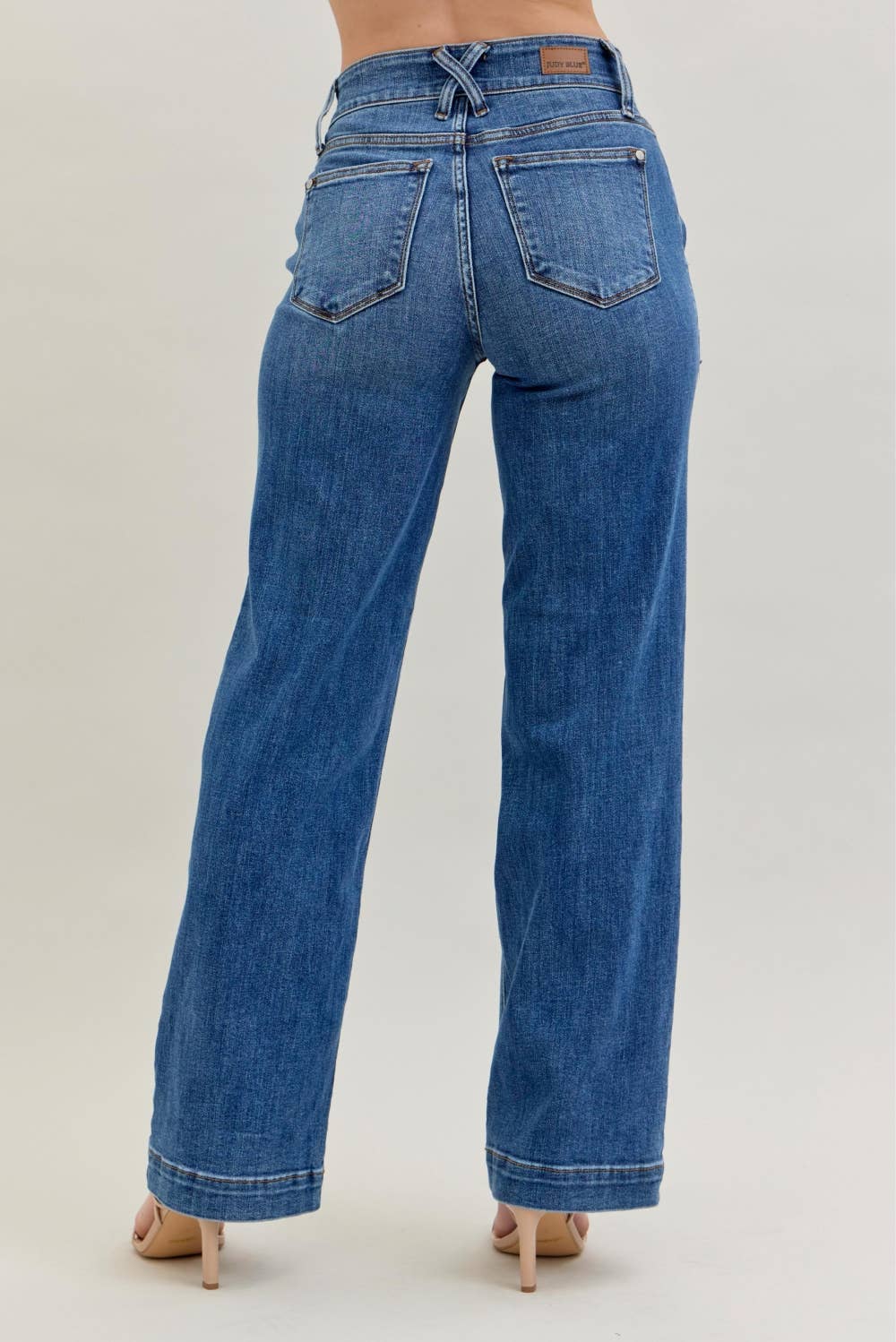 Judy Blue - JB82558 High Waist Double Button Wide Leg