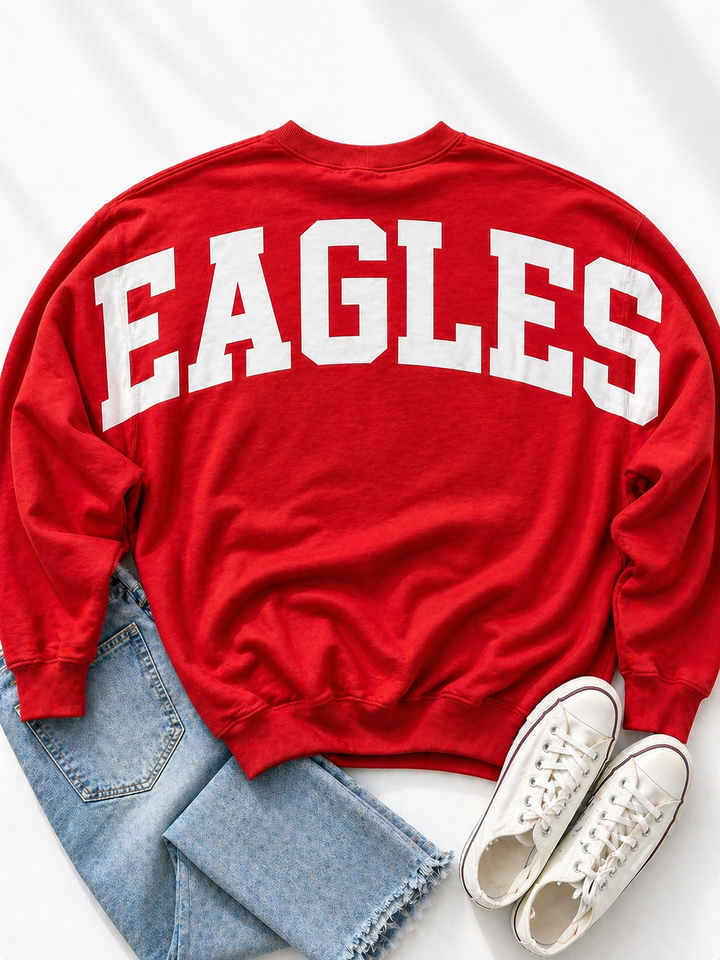SOLID CUSTOM BIG BACK SWEATSHIRT