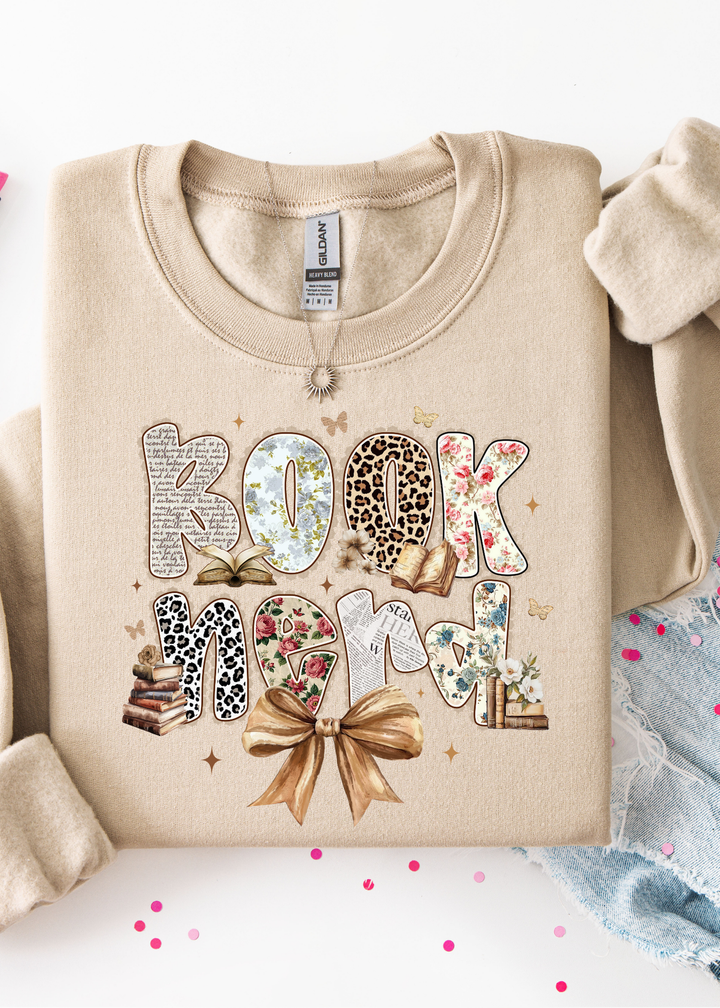 Retro Book Nerd Graphic Tee or Sweatshirt