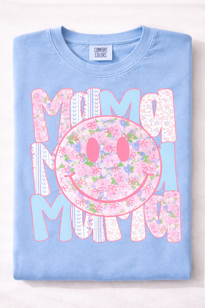 Preppy Mama Floral Coquette Graphic Tee