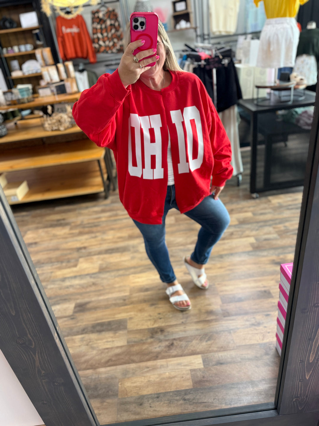 ✨ Viral ✨OHIO Split Sweatshirt Cardi
