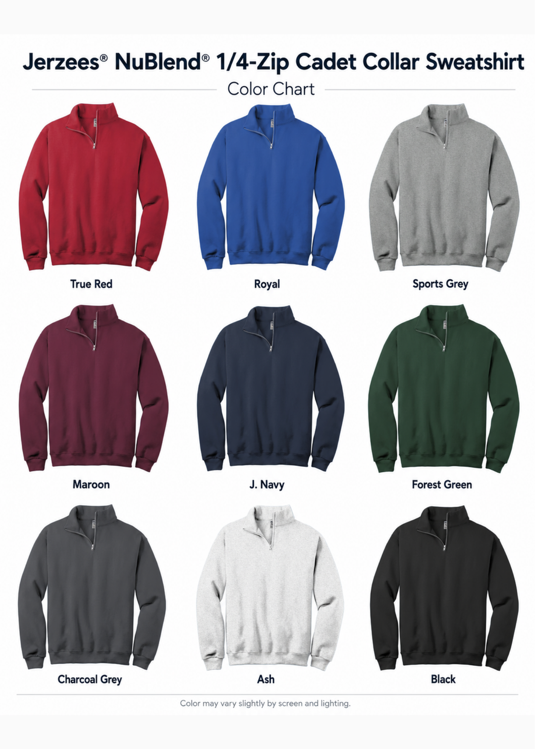 1/4 ZIP DISTRESSED BIG BACK WITH FRONT PRINT - CUSTOM