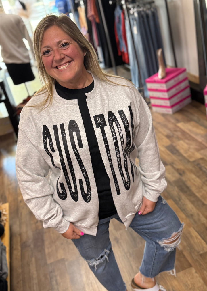 CUSTOM SPLIT SWEATSHIRT CREW - YOUTH OR ADULT