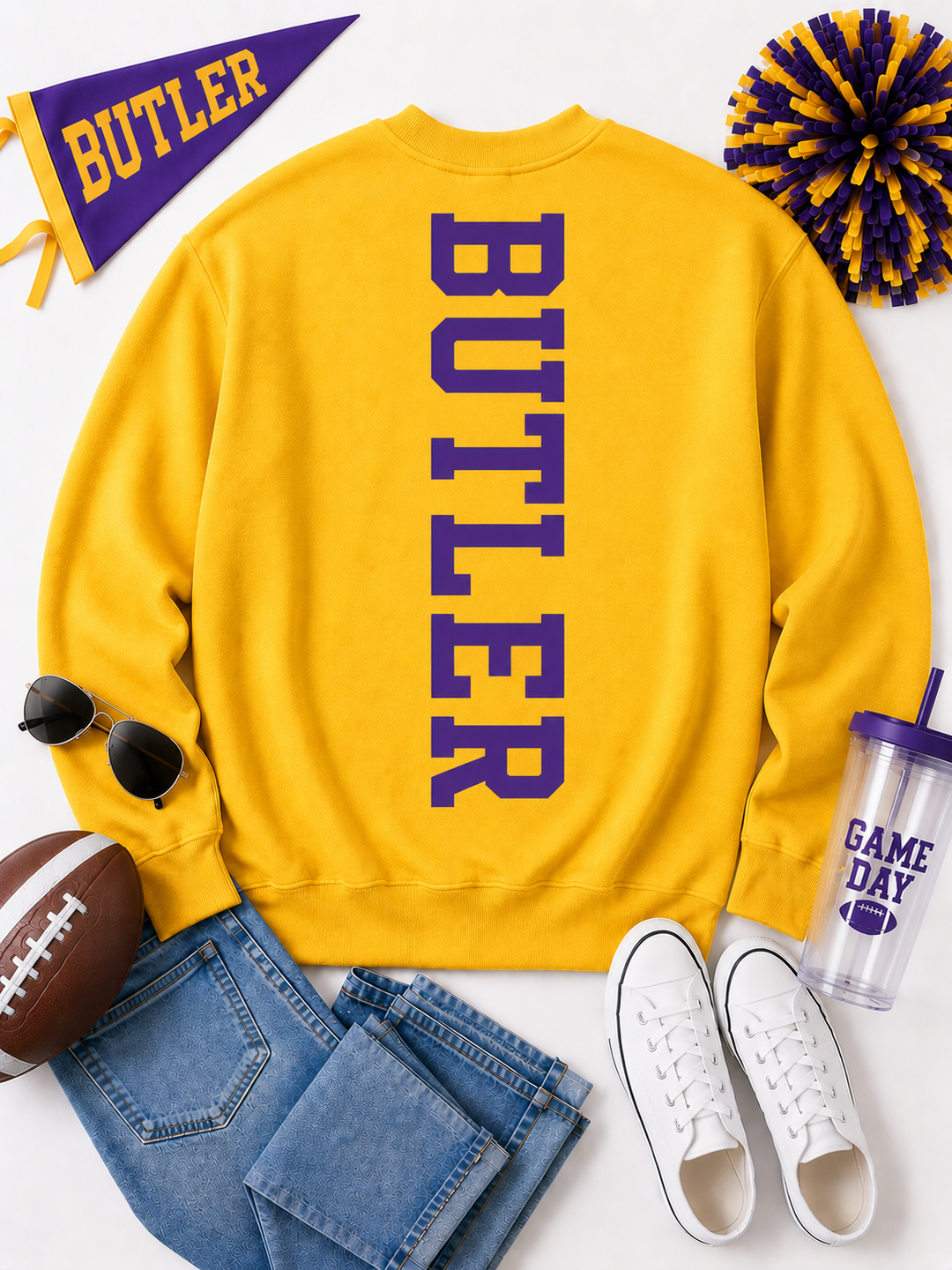 CUSTOM CENTER BIG BACK SWEATSHIRT