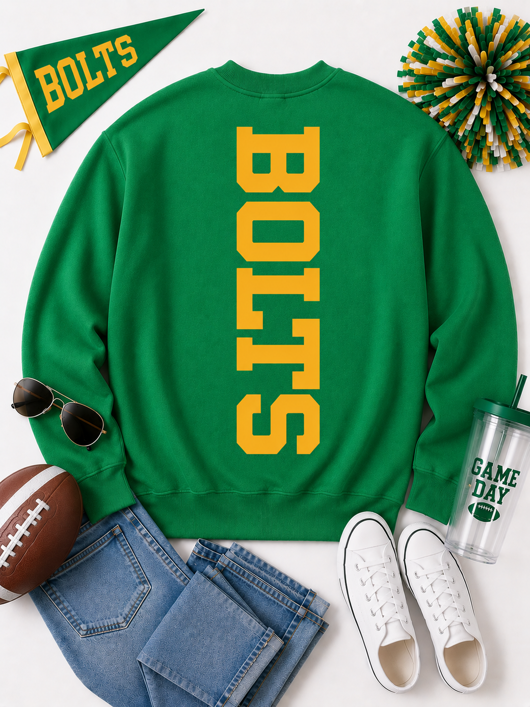 CUSTOM CENTER BIG BACK SWEATSHIRT