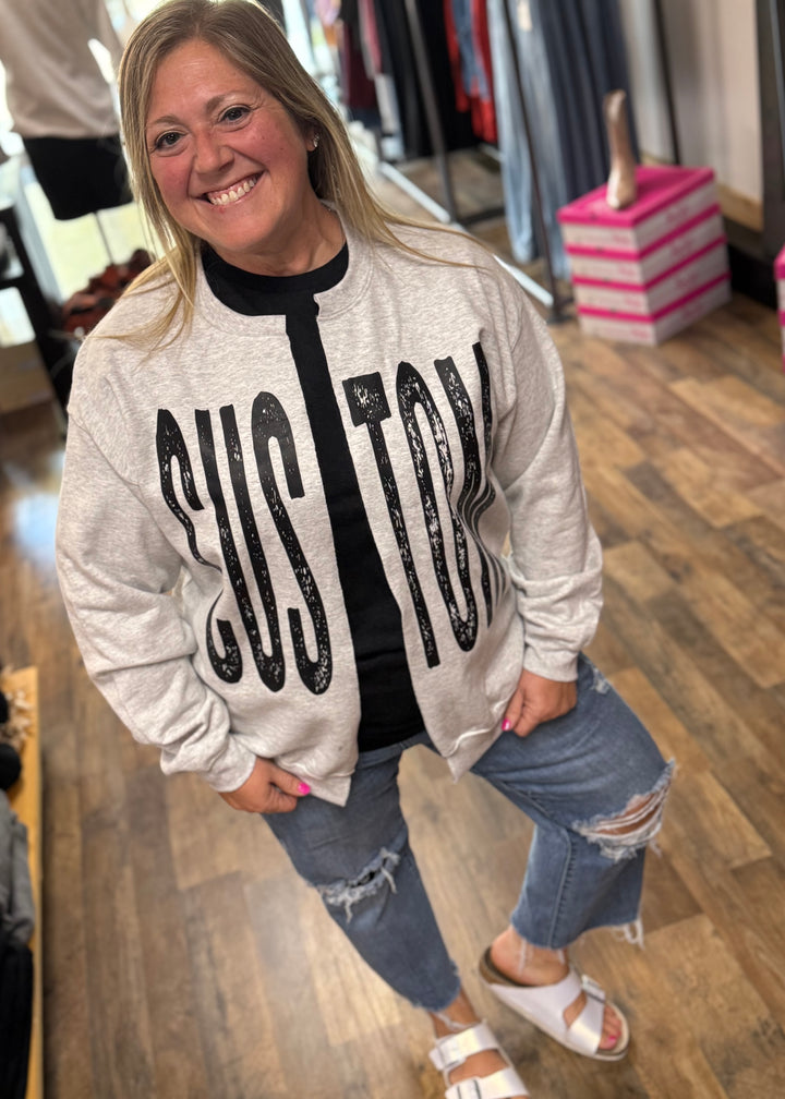 CUSTOM SPLIT SWEATSHIRT CREW - YOUTH OR ADULT