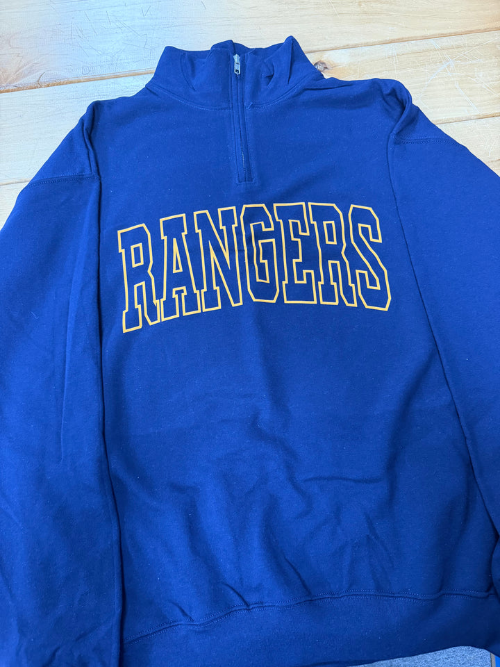 CUSTOM 1/4 ZIP HOLLOW CHEST PRINT