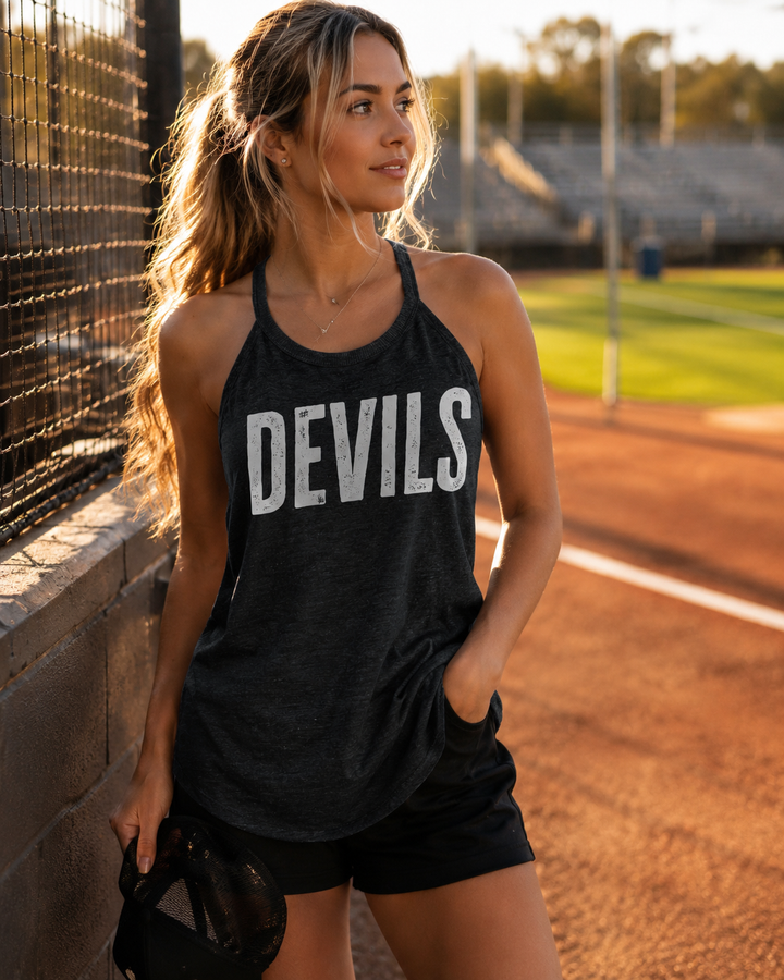 DISTRESSED CUSTOM GRAPHIC ROCKER TANK