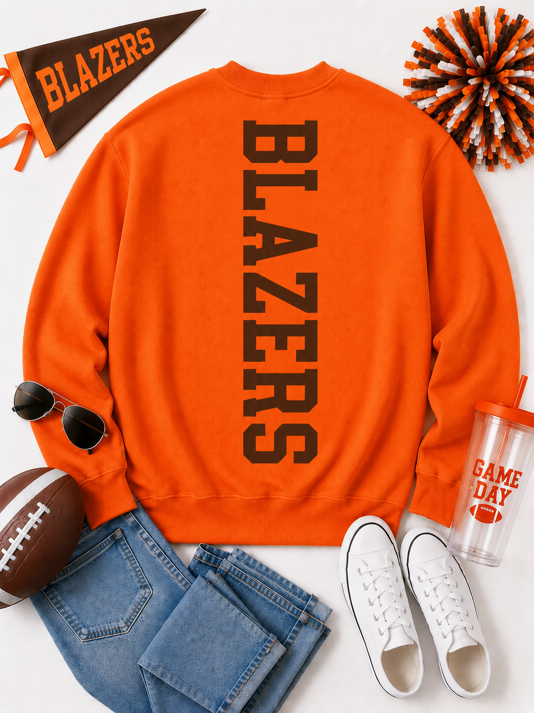 CUSTOM CENTER BIG BACK SWEATSHIRT