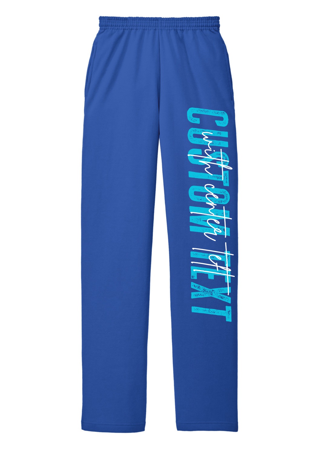 WIDELEG SWEATPANTS WITH CUSTOM CENTER TEXT
