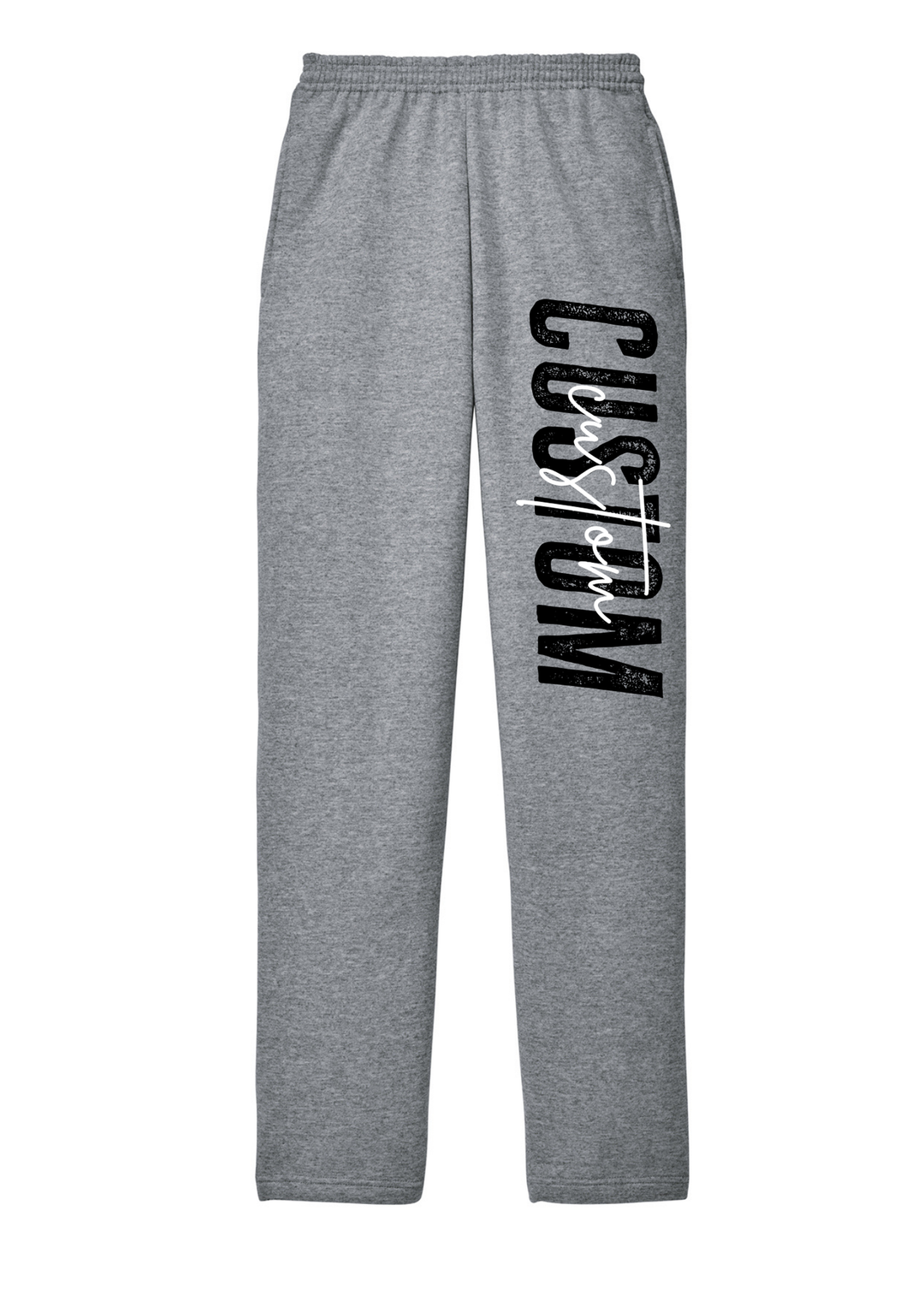 WIDELEG SWEATPANTS WITH CUSTOM CENTER TEXT