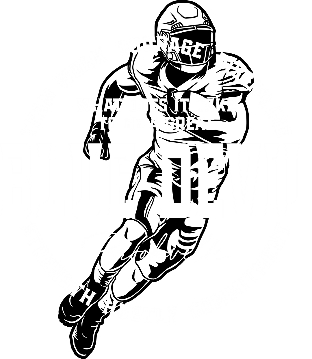 Brookville Football Graphic Tee or Sweatshirt