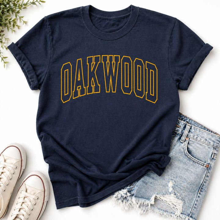 CUSTOM HOLLOW FONT GRAPHIC TEE