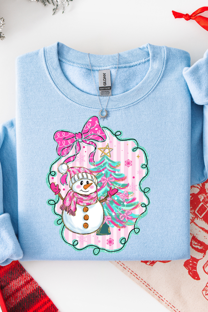 SNOWMAN WATERCOLOR SWEATSHIRT