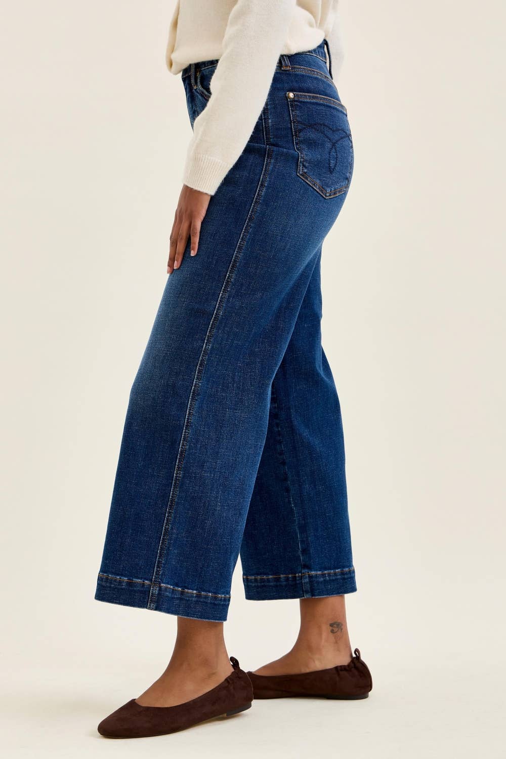 HW T.C. CLAUDIA  Ankle Wide DK Deep Indigo: DK