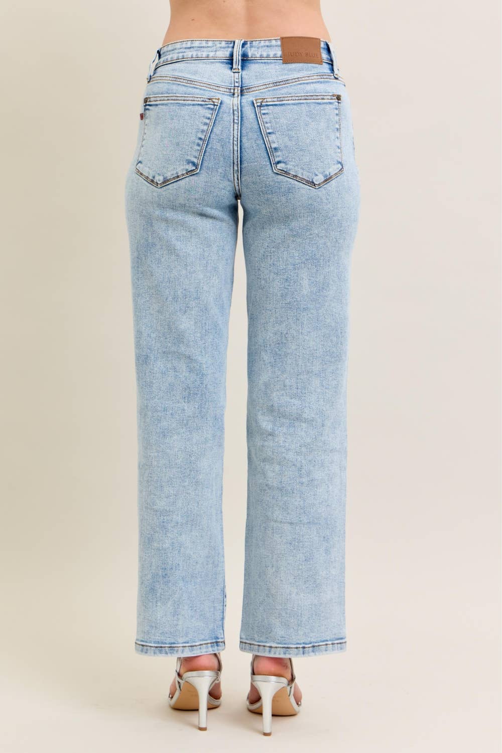 Judy Blue - JB82653 High Waist Stone Wash Straight Fit