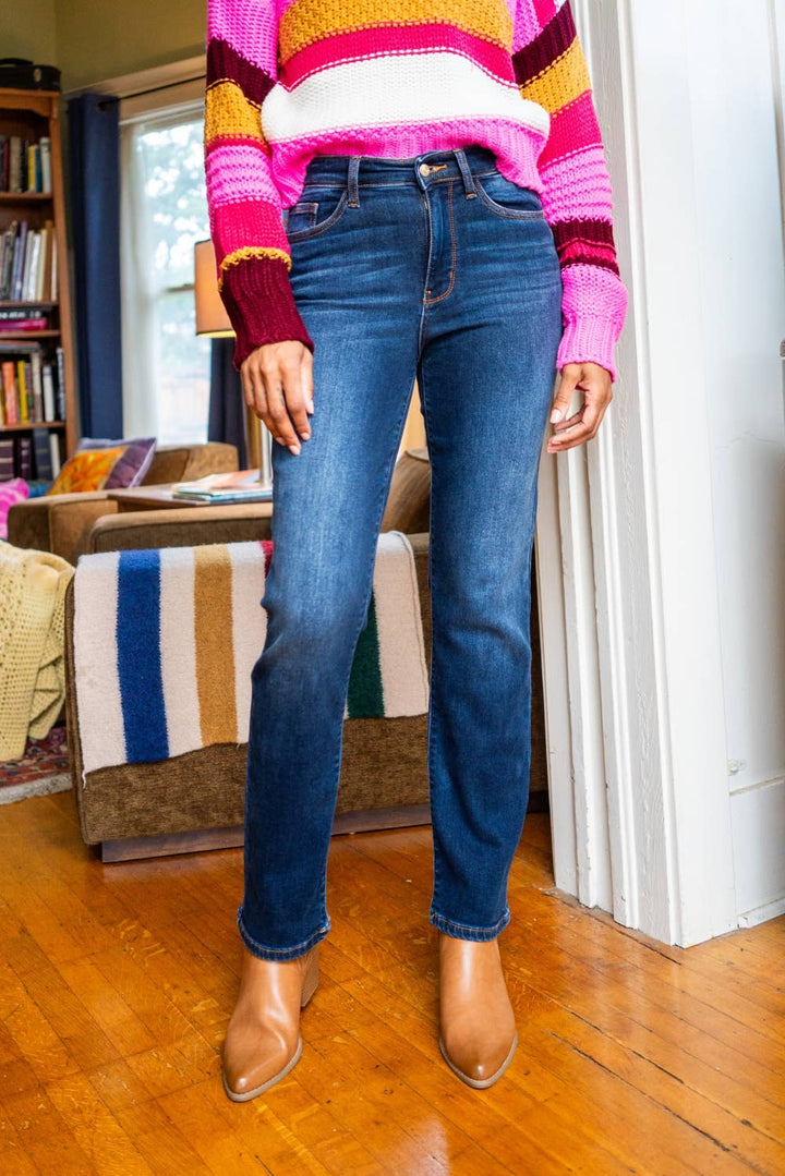 Judy Blue - JB82631 Vintage Wash Thermal Straight