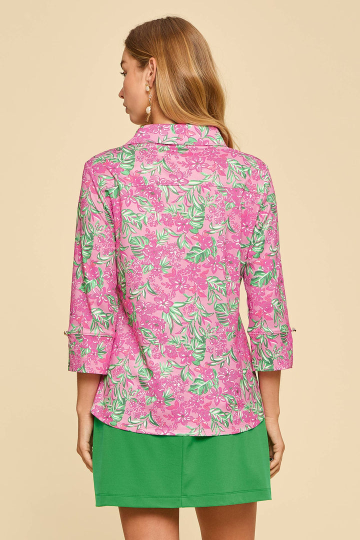 Lightweight Sun-Cool 3/4 Sleeve Blouse