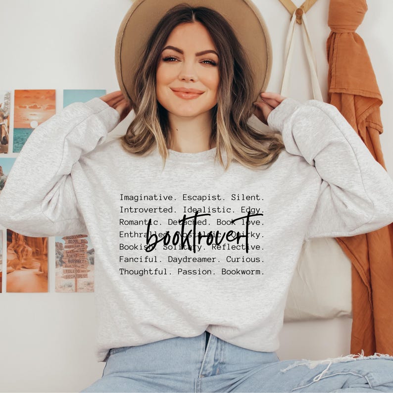 Booktrovert Words Graphic Tee or Sweatshirt