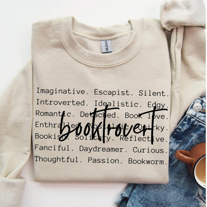 Booktrovert Words Graphic Tee or Sweatshirt