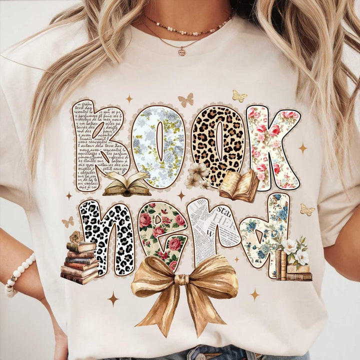 Retro Book Nerd Graphic Tee or Sweatshirt