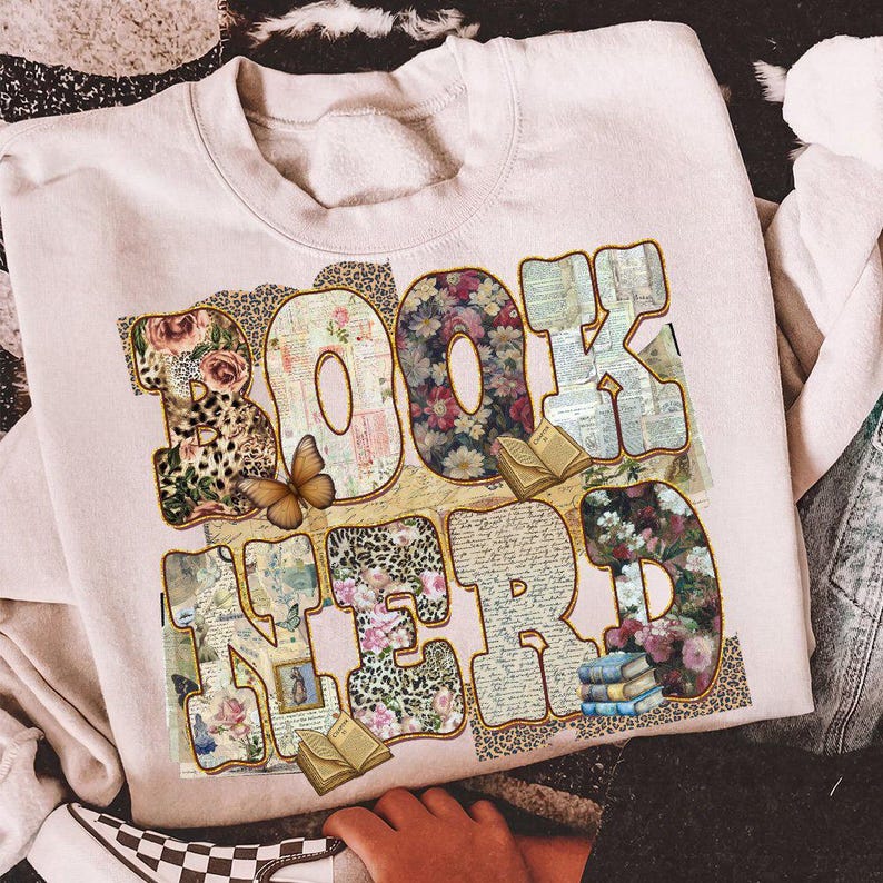 Boho Book Nerd  Graphic Tee or Sweatshirt
