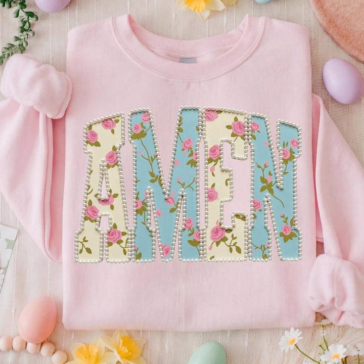 Amen FAUX Pearls Graphic Tee or Pullover - Made to Order