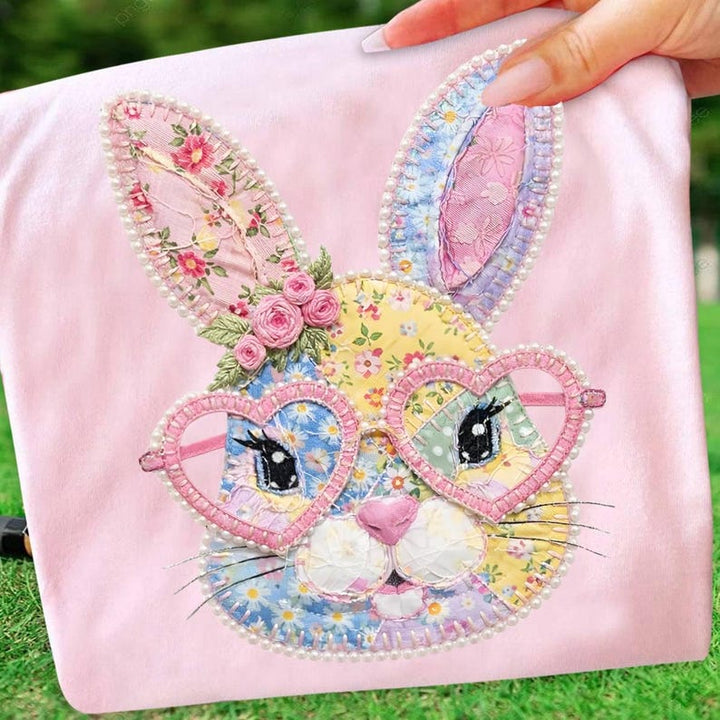 ⭐ BEST SELLER ⭐ Faux Pearl Bunny Graphic Tee or Pullover - Made to Order