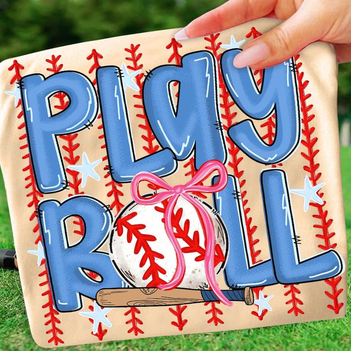 Preppy Play Ball Graphic Tee - Made to Order
